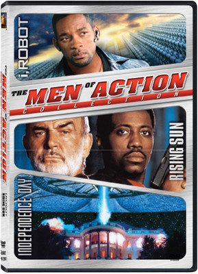 

MEN OF ACTION COLLECTION (3 DVD PACK) (I ROBOT+INDEPENDENCE DAY+RISING SUN)(DVD English)