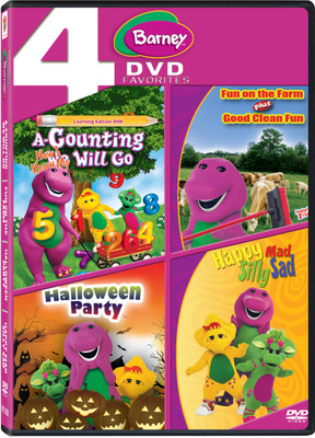 

BARNEY 4 DVD PACK 2 (COUNTING, FUN ON FARM, HALLOWEEN, HAPPY MAD)(DVD English)