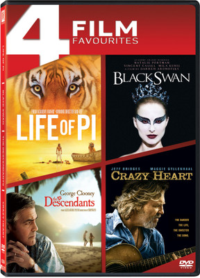 

LIFE OF PI/DESCENDANTS/CRAZY HEART/BLACK SWAN(DVD English)