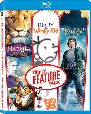 DIARY OF A WIMPY KID / PERCY JACKSON AND THE LIGHTNING / THE CHRONICLES OF NARNIA - 3 Blu Ray Set(Blu-ray English)
