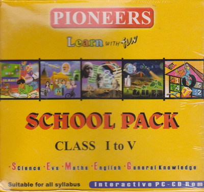 

LEARN WITH FUN SCHOOL PACK CLASS I TO IV(VCD English)