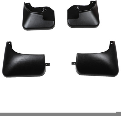 Senior Cars Front Mud Guard, Rear Mud Guard For Maruti Alto K10 2014(Black, Silver)