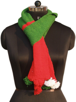 

VR Designers Self Design Women's Muffler, Green;red