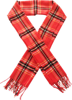 

Graceway Checkered Men's Muffler, Red