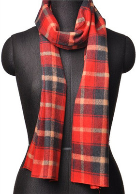 

Aepl Checkered Women's Muffler, Black;red