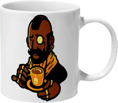 

Mooch Wale Cool Mr T With Tea Ceramic Mug(325 ml), Multicolor