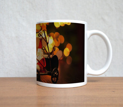 60% OFF on StyBuzz Santa Is Coming Christmas Ceramic Coffee Mug(300 ml)