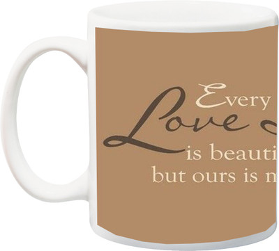 

ME&YOU Gift for Husband/Wife/Girlfriend/Boyfriend/Lover;"Valentines Day,Every Love Story is beautiful but ours is my favorite HD printed Ceramic Mug(325 ml), Multicolor