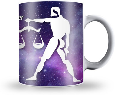 

Presto LIBRA Zodiac Sign Gift Coffee Ceramic Mug(330 ml), White