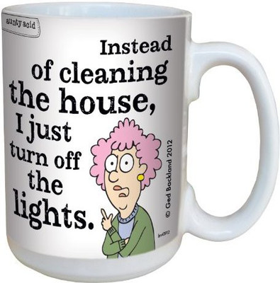 

Tree-Free Greetings Greetings lm43912 Hilarious Aunty Acid Instead of Cleaning by The Backland Studio Ceramic, 15-Ounce Ceramic Mug(60 ml), Multicolor