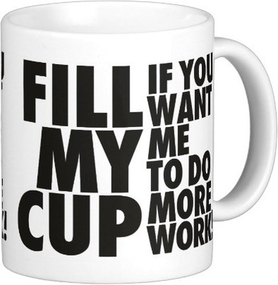 

Exoctic Silver Mast Quotes A002 Ceramic Mug(250 ml), Black;white
