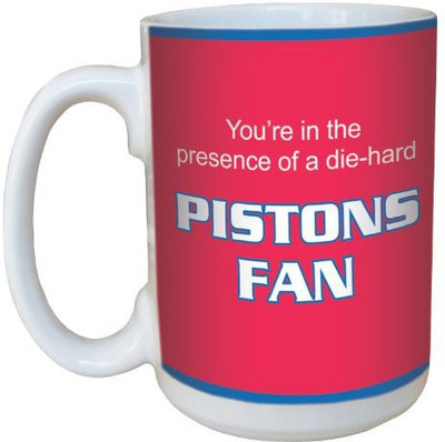 

Tree-Free Greetings Greetings lm44147 Pistons Basketball Fan Ceramic with Full-Sized Handle, 15-Ounce Ceramic Mug(60 ml), Multicolor