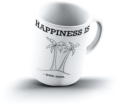 

Ucard Happiness Is1442 Bone China, Ceramic, Porcelain Mug(325 ml)