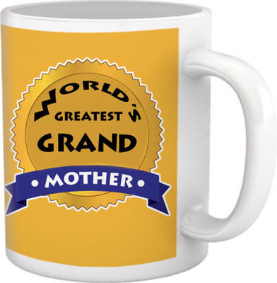 

Tied Ribbons World Greatest Grand Mother Ceramic Mug(350 ml), White