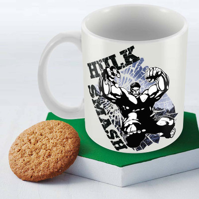 

Posterboy Assemble - Hulk Smash Officially Licensed Ceramic Mug(350 ml), Multicolor