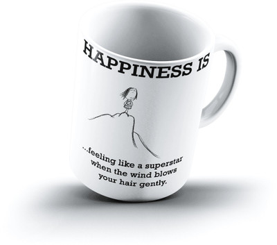 

Ucard Happiness Is2333 Bone China, Ceramic, Porcelain Mug(325 ml)