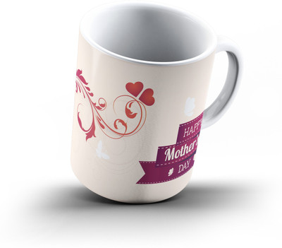 

Ucard Mothers Day414 Bone China, Ceramic, Porcelain Mug(325 ml), Multicolor