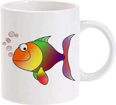 40% OFF on Lolprint Happy Fish Ceramic Coffee Mug(325 ml) 40% OFF on Lolprint Happy Fish Ceramic Coffee Mug(325 ml)