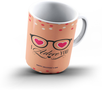 

Ucard Valentines Day Love654 Bone China, Ceramic, Porcelain Mug(325 ml)