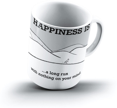 

Ucard Happiness Is2303 Bone China, Ceramic, Porcelain Mug(325 ml)