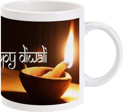 

Lolprint 36 Diwali Ceramic Mug(325 ml)
