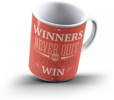 

Ucard Motivational Quote747 Bone China, Ceramic, Porcelain Mug(325 ml), Multicolor