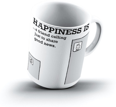 

Ucard Happiness Is1978 Bone China, Ceramic, Porcelain Mug(325 ml), Multicolor