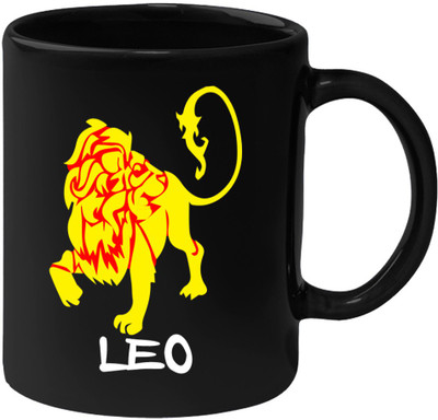 

HuppmeGift Leo Black Ceramic Mug(350 ml)