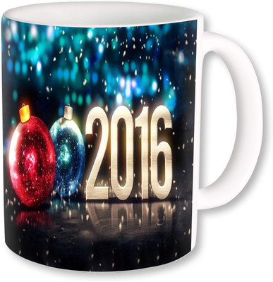 

PhotogiftsIndia happy new year 079 Ceramic Mug(325 ml), Multicolor