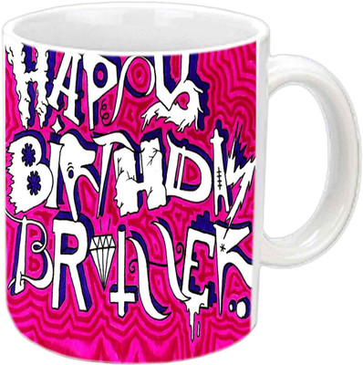 

Raj Laxmi diamond qoutes b'day white Ceramic Mug(350 ml)