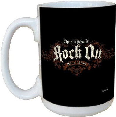

Tree-Free Greetings Greetings lm44328 Rock On: Matthew 7:24-25 Ceramic with Full-Sized Handle, 15-Ounce Ceramic Mug(60 ml), Multicolor