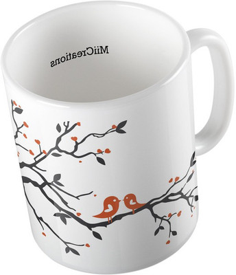 

MiiCreations Printed Spring Tree Pattern Ceramic Mug(325 ml), Multicolor