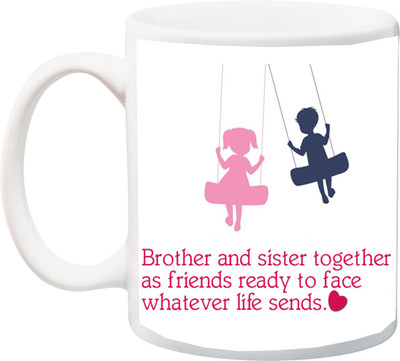 

ME&YOU Special Gift for Brother,Sister,Bhaidooj,Raksha Bandhan Ceramic Mug(325 ml)