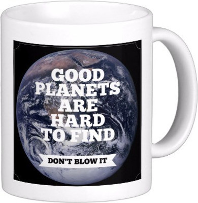 

Exoctic Silver Save The Earth E023 Ceramic Mug(300 ml), Multicolor