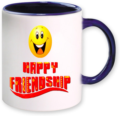 

PhotogiftsIndia Happy Frienship Gifts Ceramic Mug(325 ml), Multicolor