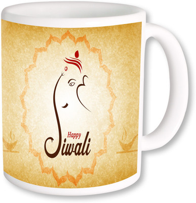 

PhotogiftsIndia Subh Deepawali 018 Ceramic Mug(325 ml), Multicolor