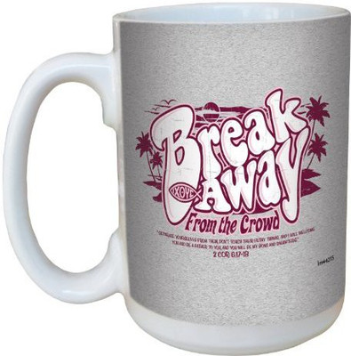 

Tree-Free Greetings Greetings lm44215 Break Away: 2 Corinthians 6:17-18 Ceramic with Full-Sized Handle, 15-Ounce Ceramic Mug(60 ml), Multicolor
