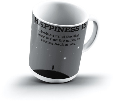 

Ucard Happiness Is2338 Bone China, Ceramic, Porcelain Mug(325 ml)