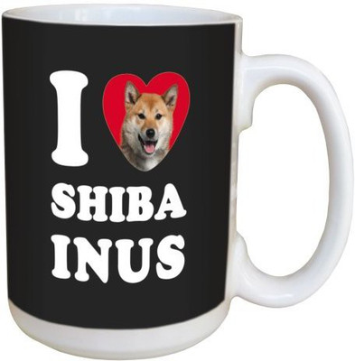 

Tree Free Free Greetings LM45119 I Heart Shiba Inus Ceramic with Full-Sized Handle, 15-Ounce Ceramic Mug(60 ml), Multicolor