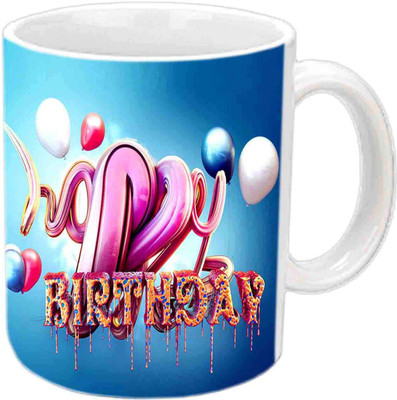

Raj Laxmi jelly appy b'day white Ceramic Mug(350 ml)