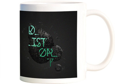 

Rangeele Inkers Cool Typography Ceramic Mug(300 ml), Multicolor