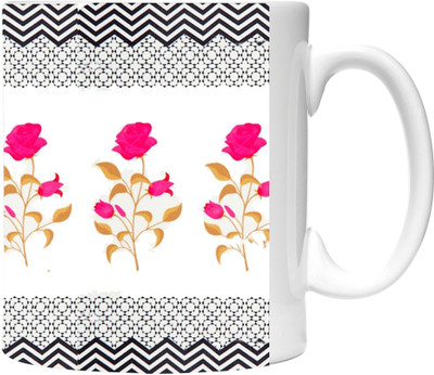 

Crackndeal Round_9 Ceramic Mug(300 ml), Multicolor