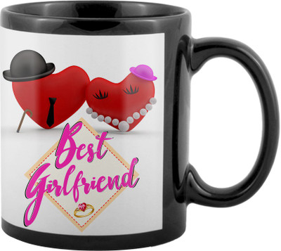 

SKY TRENDS World's Best Gifts For Valentine Girlfriend Boyfriend Friend Husband Wife Anniversary & Birthday Design Code 041 Ceramic Mug(325 ml), Black