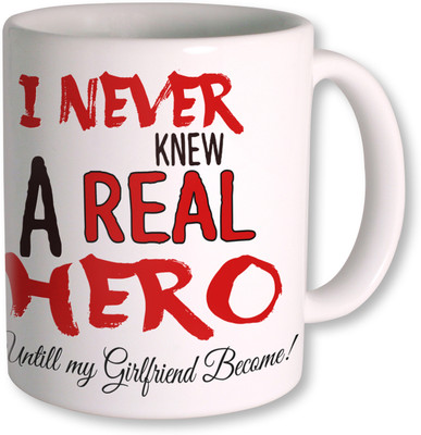 

PhotogiftsIndia Gift For Best Girlfriend Coffee I Ceramic Mug(350 ml), White