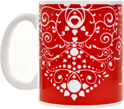 

Halowishes I Love You Printed Ceramic Mug(325 ml), Multicolor