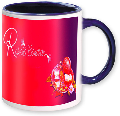 

PhotogiftsIndia Happy Raksha Bandhan 10 Ceramic Mug(325 ml), Multicolor