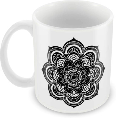 

Posterboy Flower Art Ceramic Mug(350 ml), Multicolor