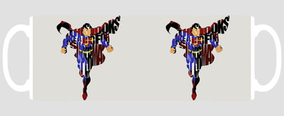 

Mooch Wale This Looks Like A Job For Superman Ceramic Mug(325 ml), Multicolor