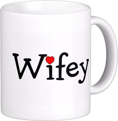 

Exoctic Silver N They Lived Happily Ever After C028 Ceramic Mug(300 ml), Black;red;white