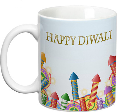 

Prithish Diwali Design7 Ceramic Mug(330 ml), Multicolor